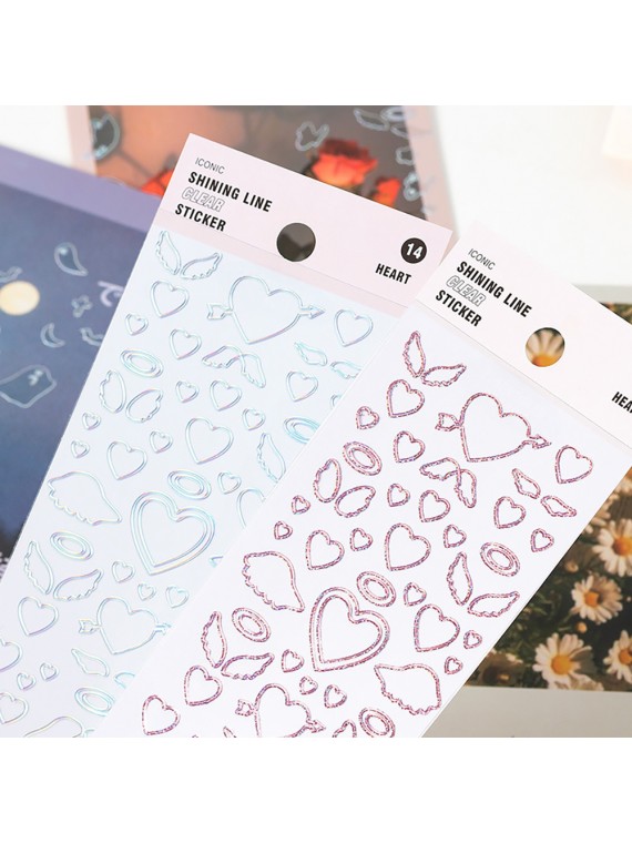 Прозрачни стикери PINK -...