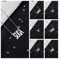 BTS КОЛИЕ с име от стомана...