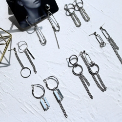 Обеци Асиметрични висящи...